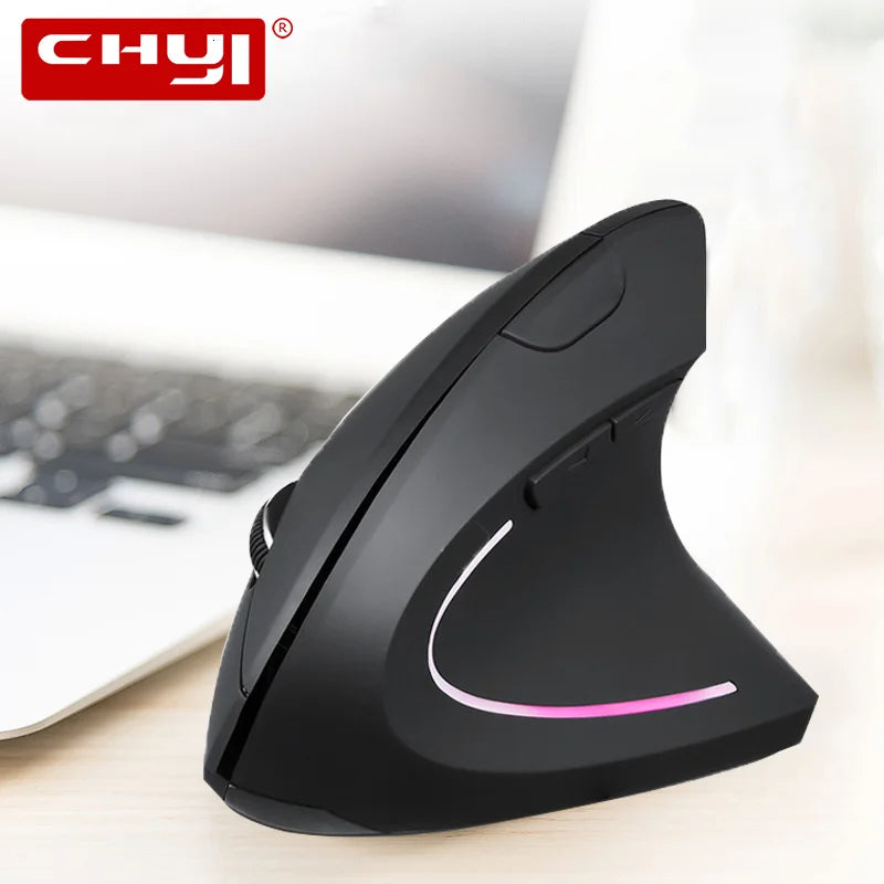 "Ergonomic 2.4G Wireless Vertical Mouse - Dual-Handed 6D USB Optical Gaming Mouse for Laptop & PC"