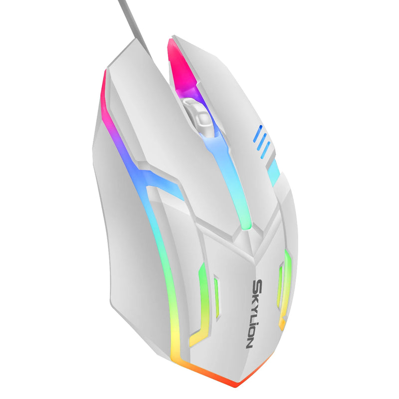 "F1 Wired Gaming Mouse with Colorful Lighting - Perfect for Gaming & Office Use on Windows & macOS!"