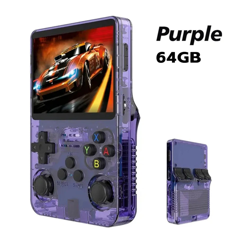 "R36S Retro Handheld Game Console - 15000 Games, 3.5-Inch IPS Screen, Portable Gaming Bliss with 64GB Storage!"