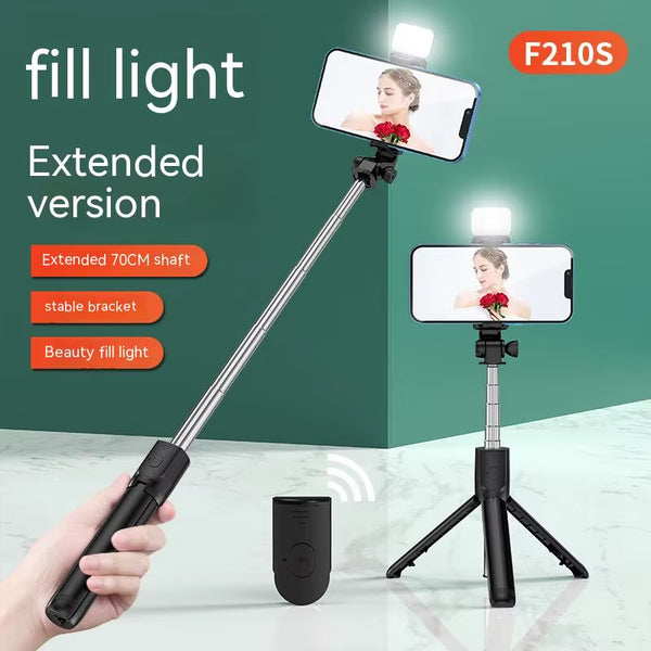 All in One Expandable Portable Iphone Tripod Selfie Stick Selfie Stick with Remote with Detachable BT Wireless Remote Compatible