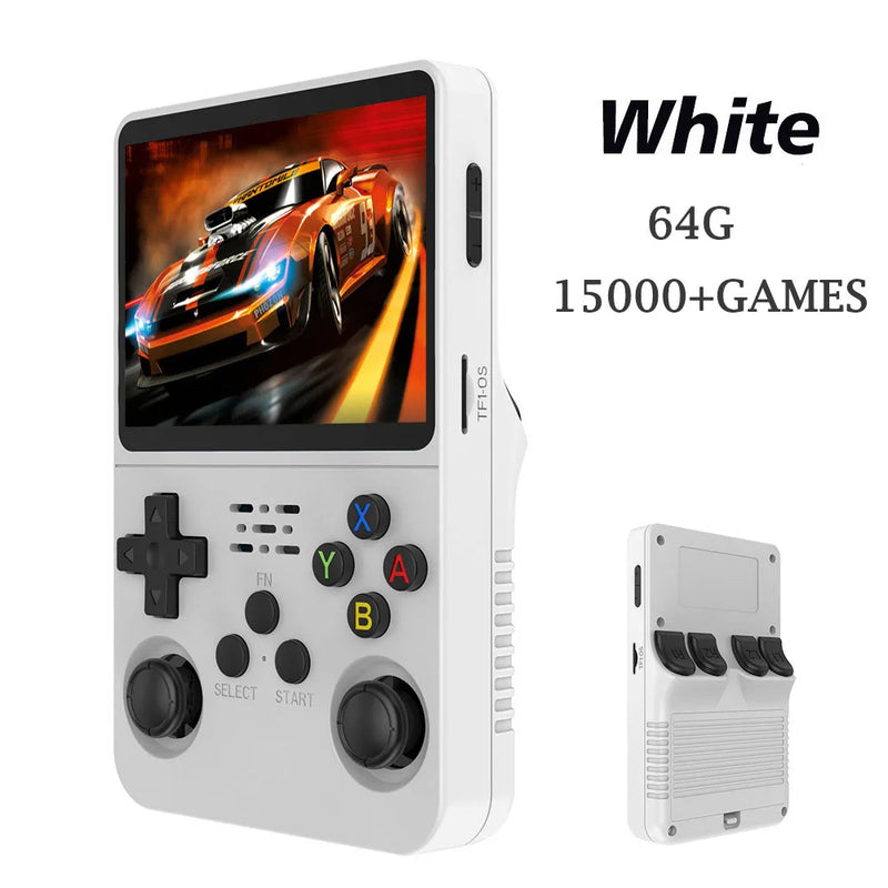 "R36S Handheld Retro Game Console - 3.5 Inch IPS Screen, Portable Linux System for Endless Gaming Fun!"