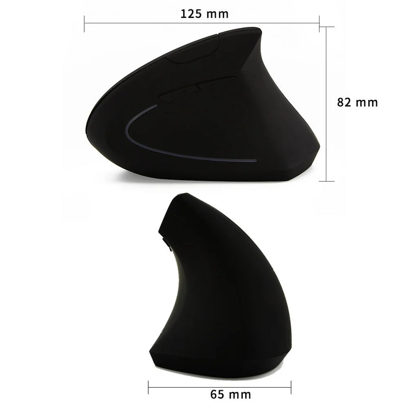 "Ergonomic 2.4G Wireless Vertical Mouse - Dual-Handed 6D USB Optical Gaming Mouse for Laptop & PC"