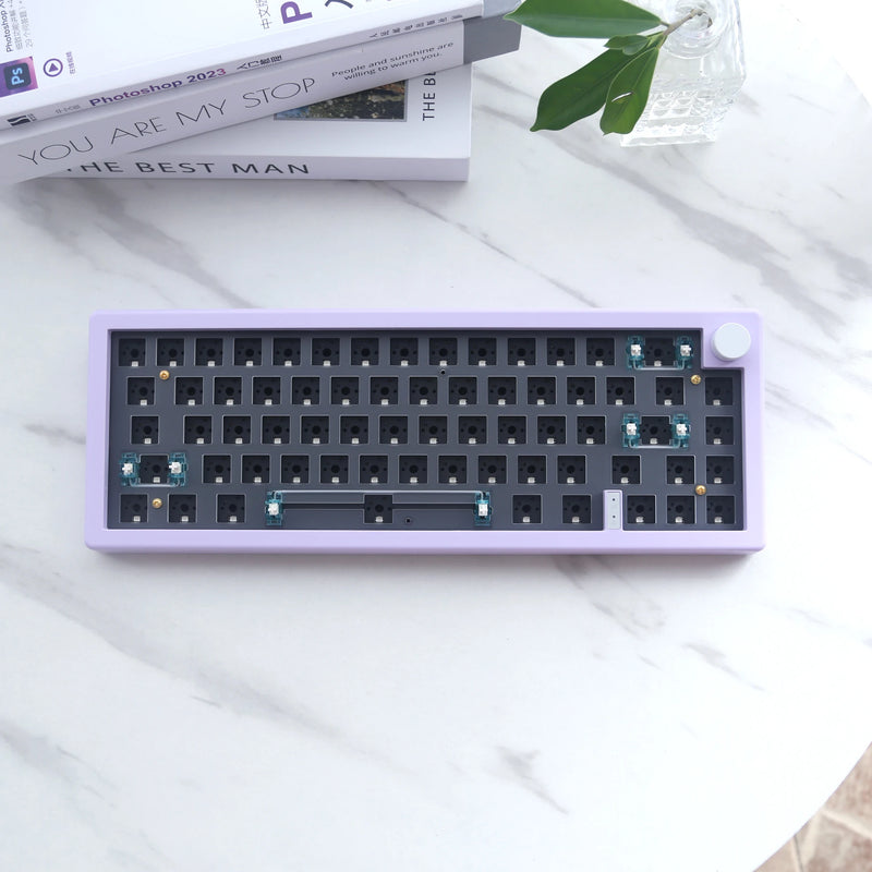 "GMK67 65% Wireless Mechanical Keyboard Kit - Hot-Swappable, Gasket Mounted, RGB Backlit, Bluetooth & 2.4G Connectivity"