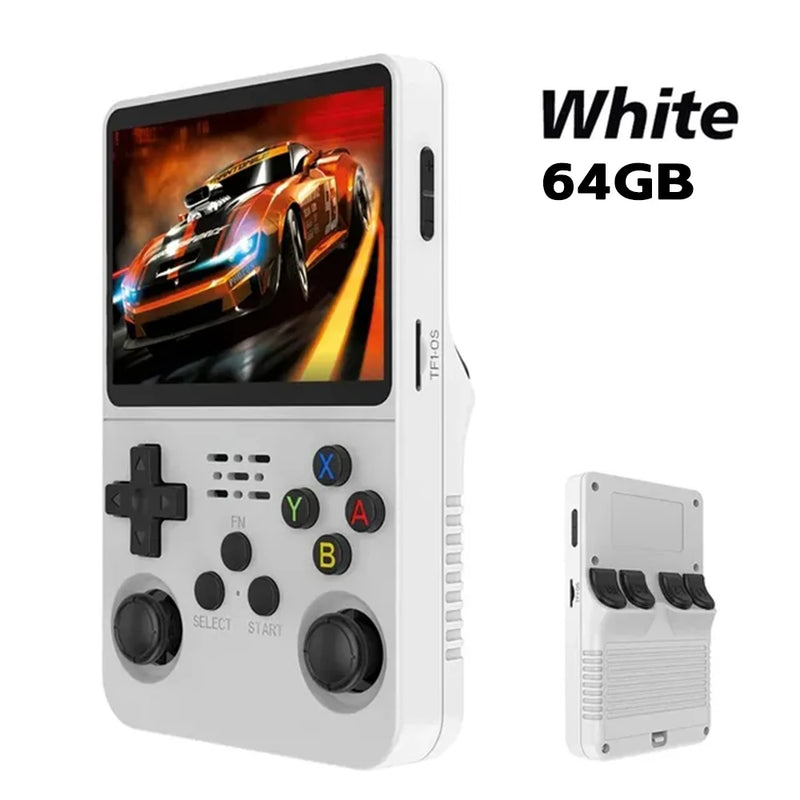 "R36S Retro Handheld Game Console - 15000 Games, 3.5-Inch IPS Screen, Portable Gaming Bliss with 64GB Storage!"