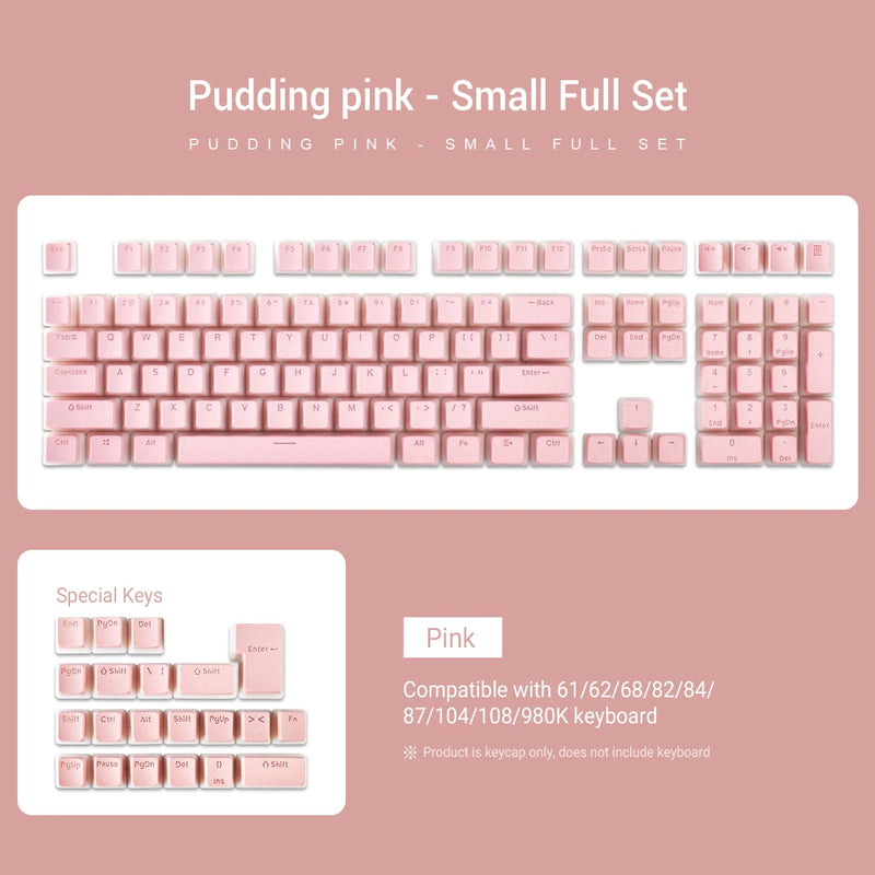 "Premium 129-Key PBT Double Shot Keycap Set for MX Switch Mechanical Keyboards - ISO Layout, RGB Backlit, OEM Profile"