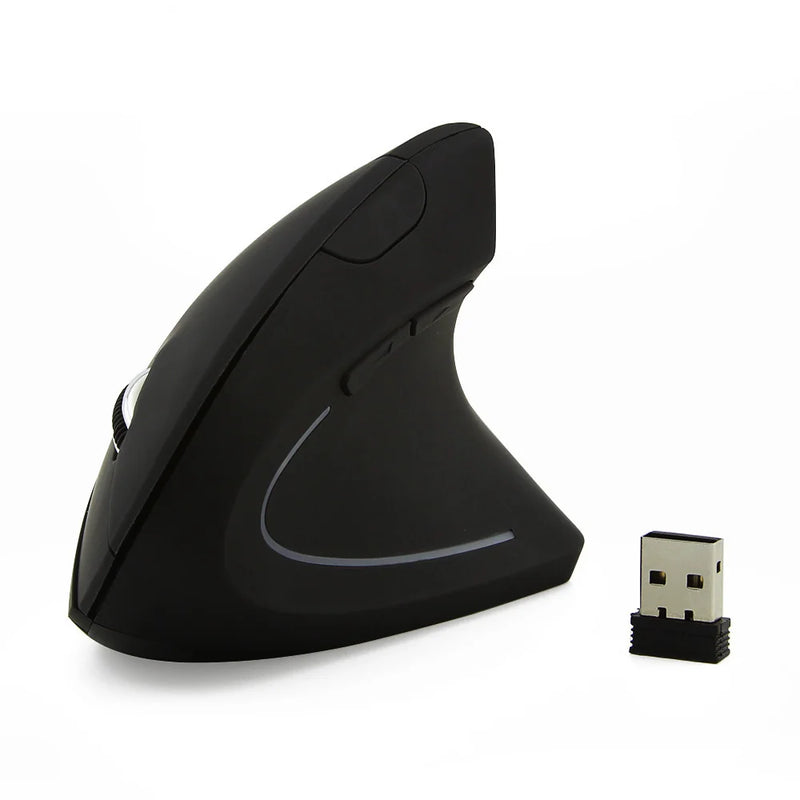 "Ergonomic 2.4G Wireless Vertical Mouse - Dual-Handed 6D USB Optical Gaming Mouse for Laptop & PC"