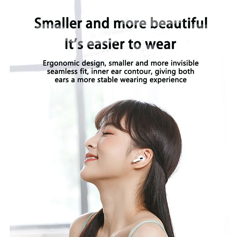 "Pro 4 TWS Wireless Earbuds - Bluetooth 5.3, Waterproof Headphones with Mic for Xiaomi & iPhone"