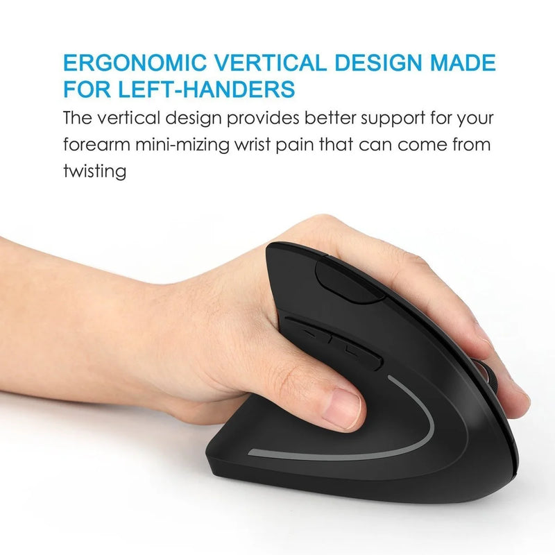 "Ergonomic 2.4G Wireless Vertical Mouse - Dual-Handed 6D USB Optical Gaming Mouse for Laptop & PC"