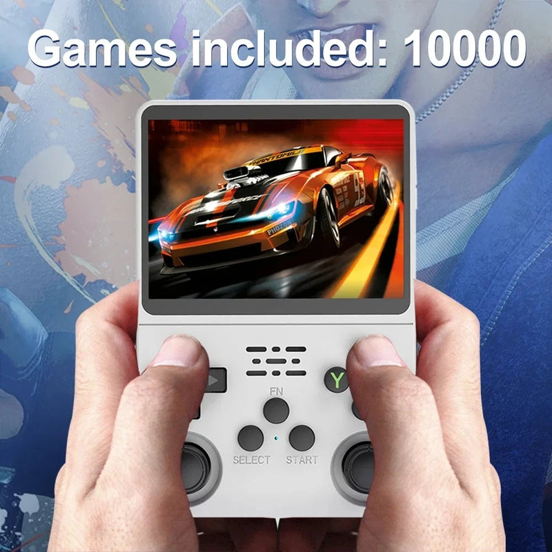 "R36S Retro Handheld Game Console - 15000 Games, 3.5-Inch IPS Screen, Portable Gaming Bliss with 64GB Storage!"