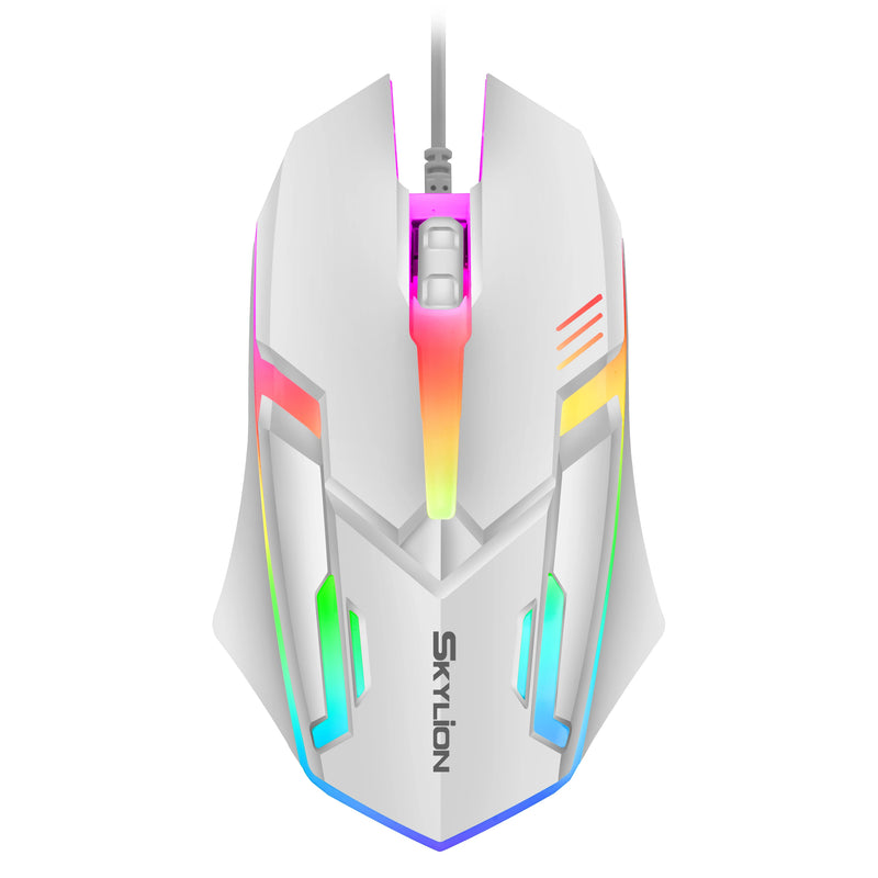 "F1 Wired Gaming Mouse with Colorful Lighting - Perfect for Gaming & Office Use on Windows & macOS!"