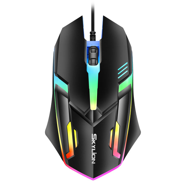 "F1 Wired Gaming Mouse with Colorful Lighting - Perfect for Gaming & Office Use on Windows & macOS!"