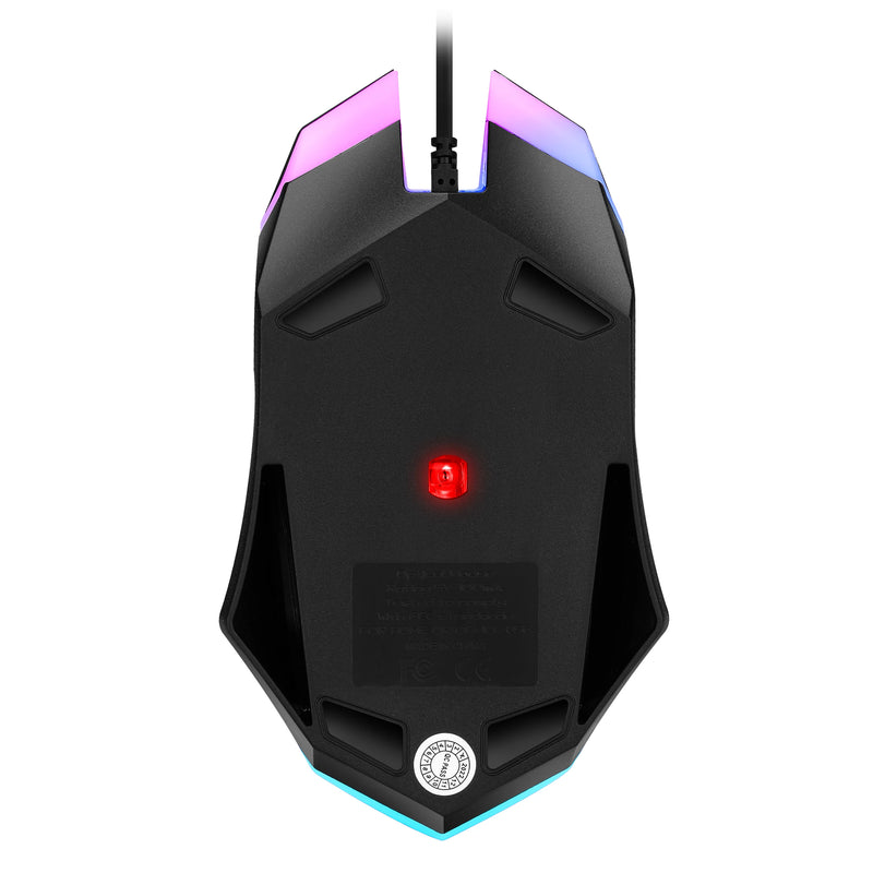 "F1 Wired Gaming Mouse with Colorful Lighting - Perfect for Gaming & Office Use on Windows & macOS!"