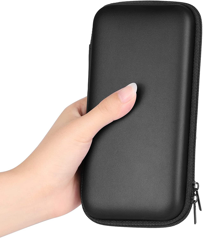 "Ultimate Shockproof Power Bank Case - Hard Protective EVA Pouch for Small Electronics & Travel Essentials - Stylish Black Organizer for Women (6.5''X3.2''X1'')"