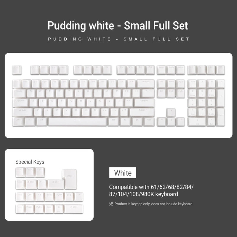 "Premium 129-Key PBT Double Shot Keycap Set for MX Switch Mechanical Keyboards - ISO Layout, RGB Backlit, OEM Profile"